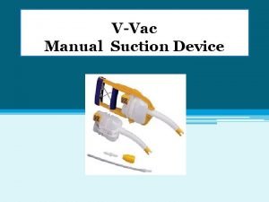 Manual suction device