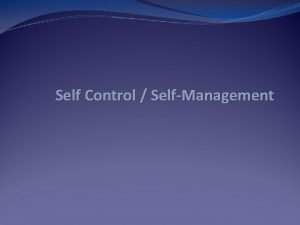 Self control images