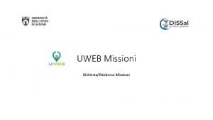 U-web missioni