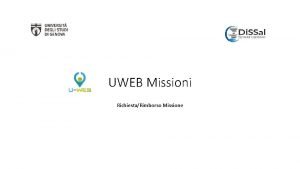 Uweb missioni unige