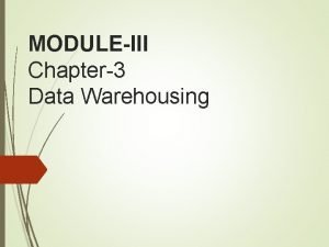 Enterprise data warehouse definition