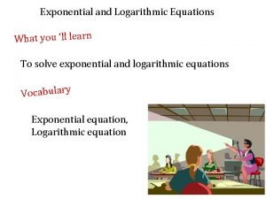Log to exponential form