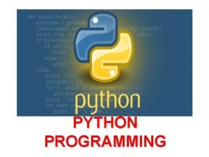 PYTHON PROGRAMMING Rayat Shikshan Sansthas Mahatma Phule Arts