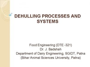 Dehulling process