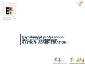 Scénario gestion administration