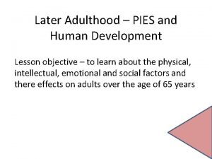Pies human development