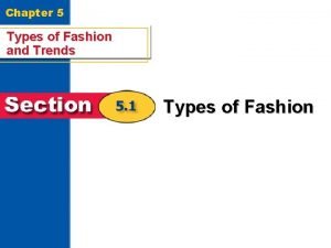 Fashion style types and categories