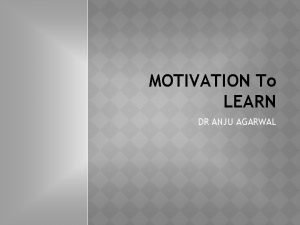 How to define motivation