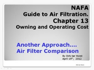 Nafa guide to air filtration