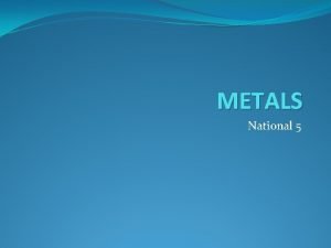 Which metal is most reactive