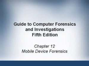 Guide to Computer Forensics and Investigations Fifth Edition