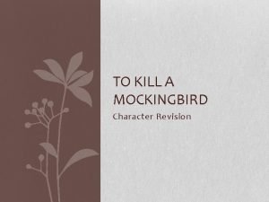 Atticus finch personality