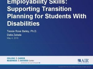 Employability skills framework 2013
