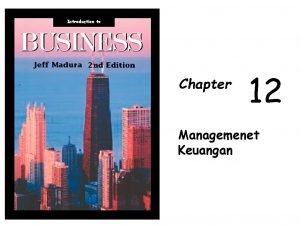 Introduction to Chapter 12 Managemenet Keuangan Analisis Rasio