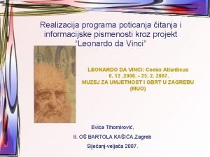 Realizacija programa poticanja itanja i informacijske pismenosti kroz