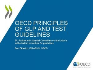 Oecd glp guidelines