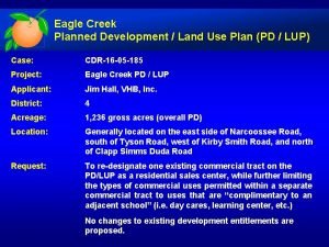 Eagle creek land and development