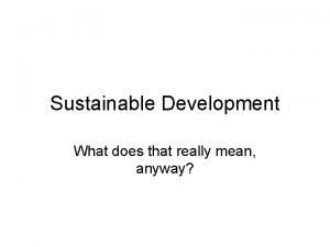 Sustainable living meaning