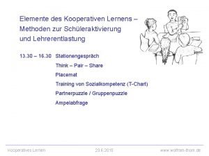 Elemente des Kooperativen Lernens Methoden zur Schleraktivierung und