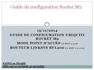 Rocket m2 configuration