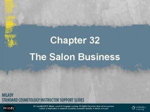Chapter 32 the salon business