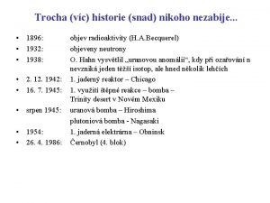 Trocha vc historie snad nikoho nezabije 1896 1932