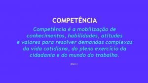 Competncia