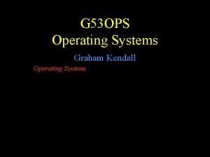 Ops operating system Ops operating system