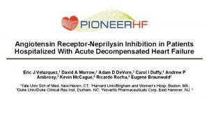 Angiotensin ReceptorNeprilysin Inhibition in Patients Hospitalized With Acute