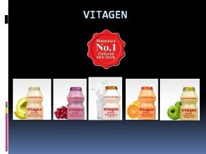 What is vitagen good for