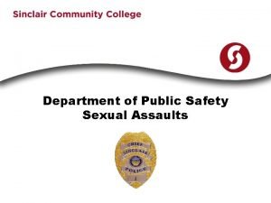 Department of Public Safety Sexual Assaults Subject Training