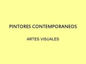 Pintores contemporaneos chilenos