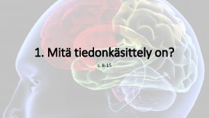 Tiedonkäsittely