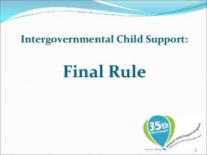Intergovernmental child support