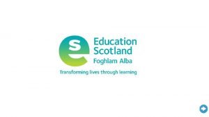 Document title Transforming lives through learning Early Learning