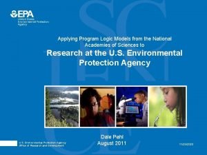 Applying Program Logic Models from the National Academies