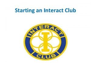 Interact club handbook