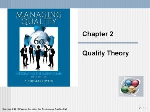 Chapter 2 Quality Theory Copyright 2013 Pearson Education