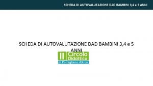 Schede di autovalutazione per bambini