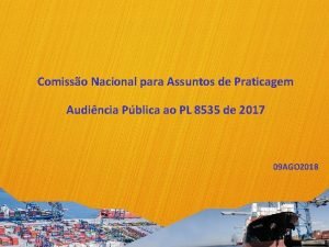 Comisso Nacional para Assuntos de Praticagem Audincia Pblica