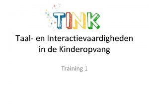 Interactievaardigheden kinderopvang