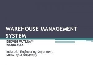 Yard management system definition