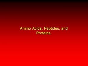 Amino Acids Peptides and Proteins Classification of Amino