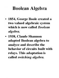 Standard representation of logic functions