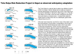 Tsho Rolpa Risk Reduction Project in Nepal as