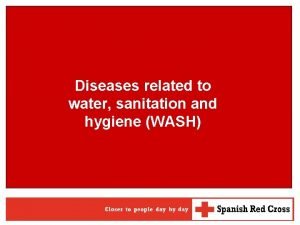 Sanitation and hygiene
