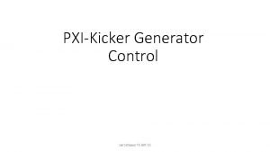 Pxi pulse generator