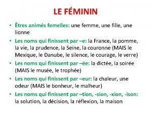 LE FMININ tres anims femelles une femme une