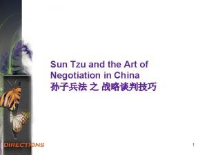 Sun Tzu and the Art of Negotiation in