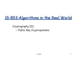 Real world cryptography